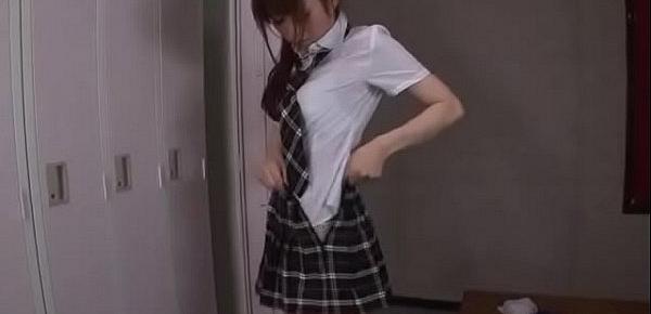  Moe Sakura, schoolgirl in heats, craves for big cock - More at Javhd.net